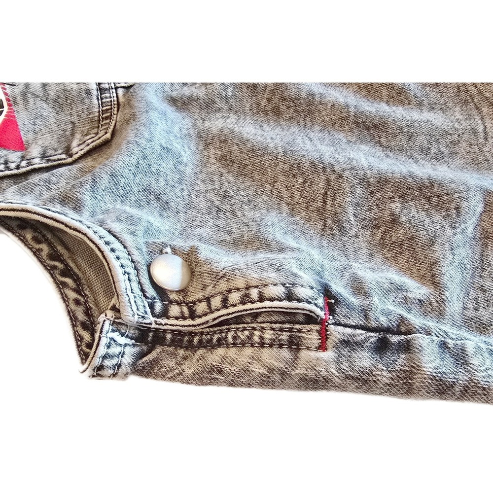 Hot Wheels Toddler Boys Acid Wash Denim Overalls 4T Stretch Racing Graphic 4T - Picture 6 of 10